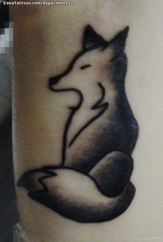 Tattoo photo Foxes, Animals