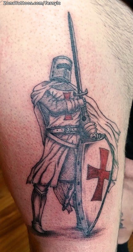 Foto de tatuaje Templarios, Soldados, Guerreros