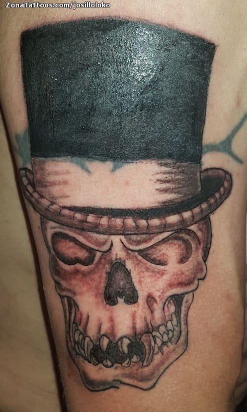 Foto de tatuaje Calaveras, Sombreros, Góticos