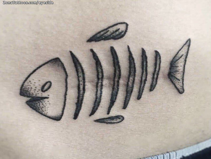 Foto de tatuaje Peces, Cicatrices, Animales