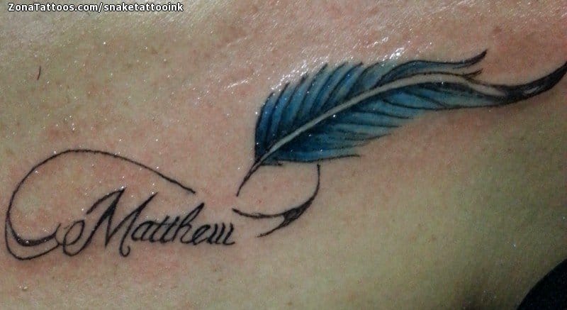 Tattoo photo Feathers, Names