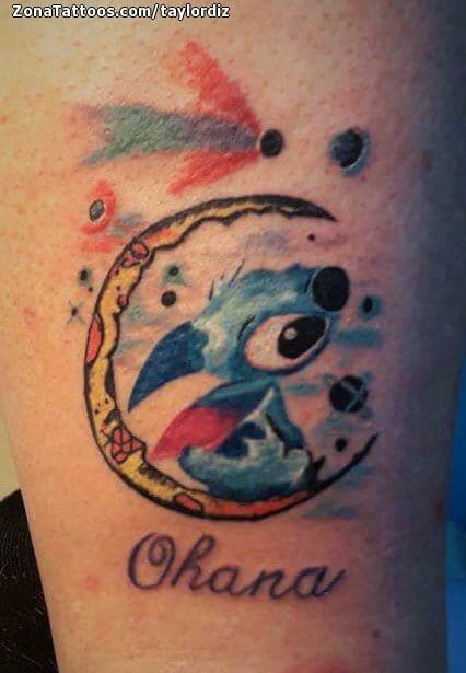 Tattoo photo Lilo and Stitch, Disney, Moons