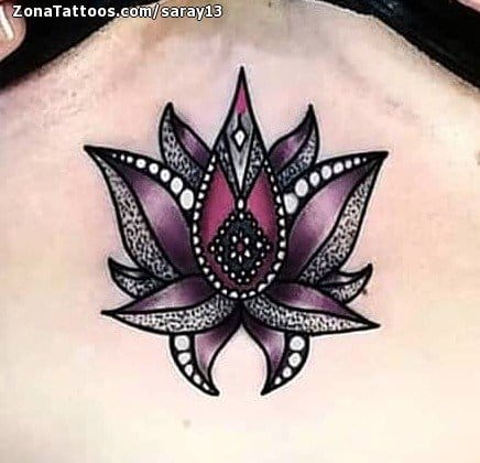 Tattoo photo Lotus, Mandalas, Chest