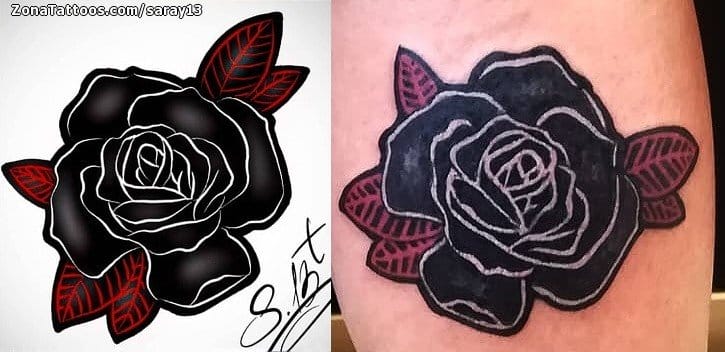 Tattoo photo Roses, Flowers