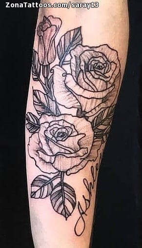 Foto de tatuaje Rosas, Flores