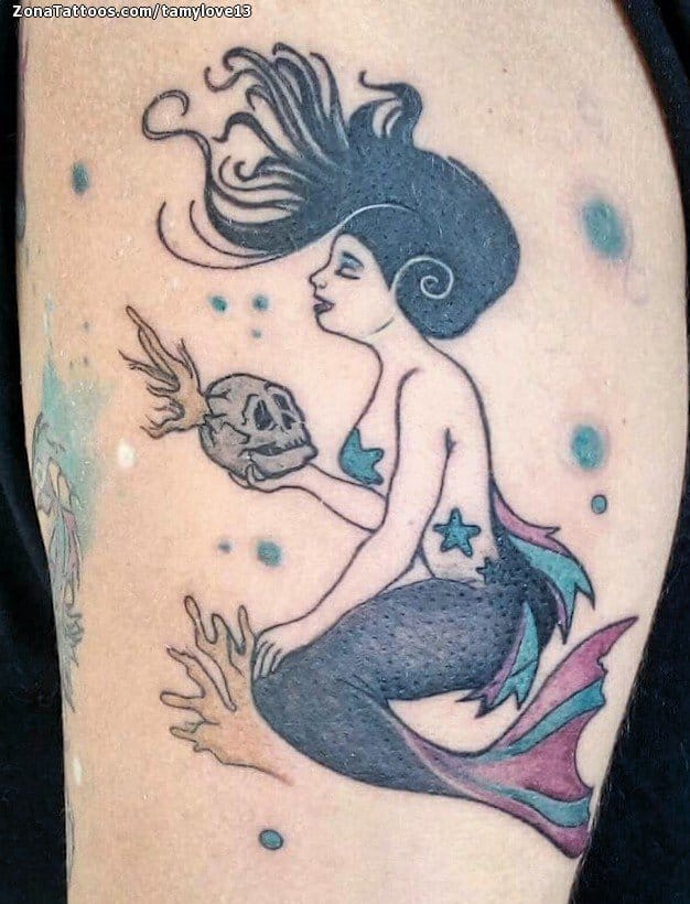 Foto de tatuaje Sirenas, Fantasía