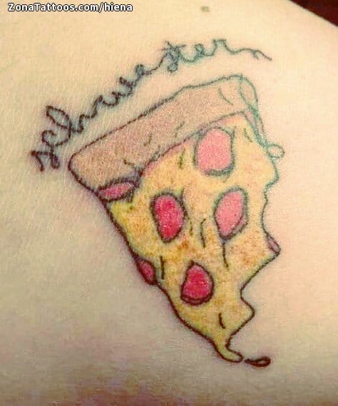 Foto de tatuaje Pizzas, Comida