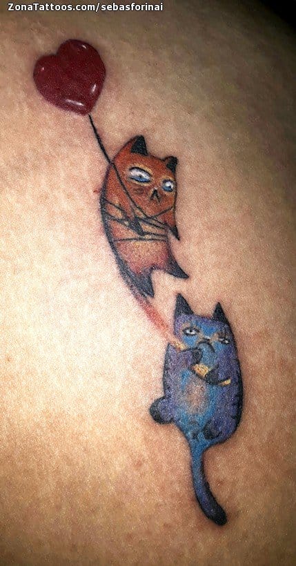 Foto de tatuaje Gatos, Animales, Pequeños