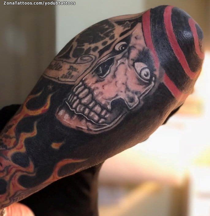 Tattoo photo Skulls, Gothic, Arm