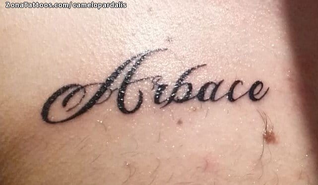 Foto de tatuaje Letras