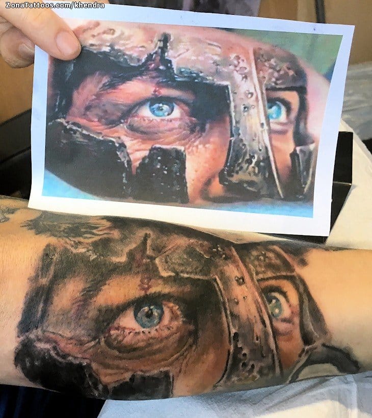 Tattoo photo Warriors, Helmets