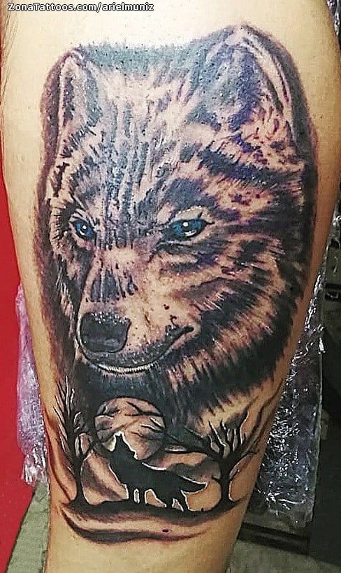 Foto de tatuaje Lobos, Animales