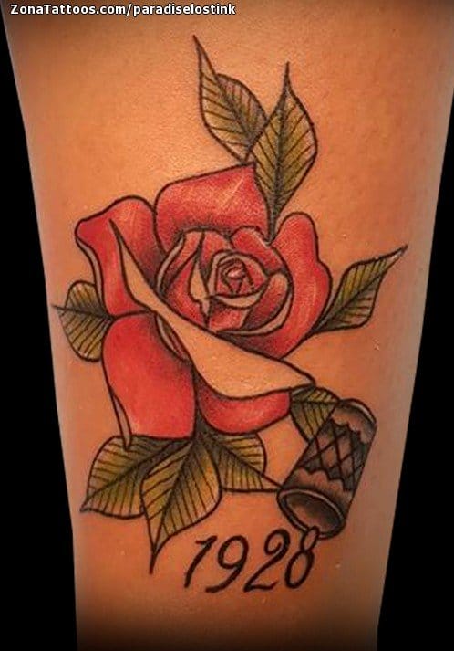 Tattoo photo Roses, Flowers