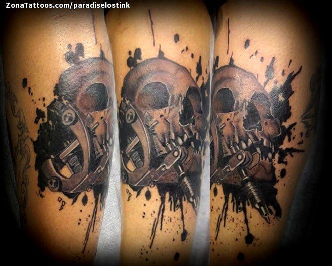 Tattoo photo Skulls, Machines, Gothic