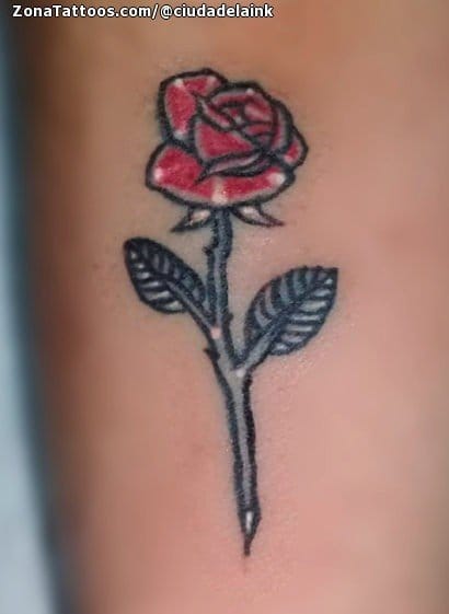 Tattoo photo Roses, Flowers, Tiny