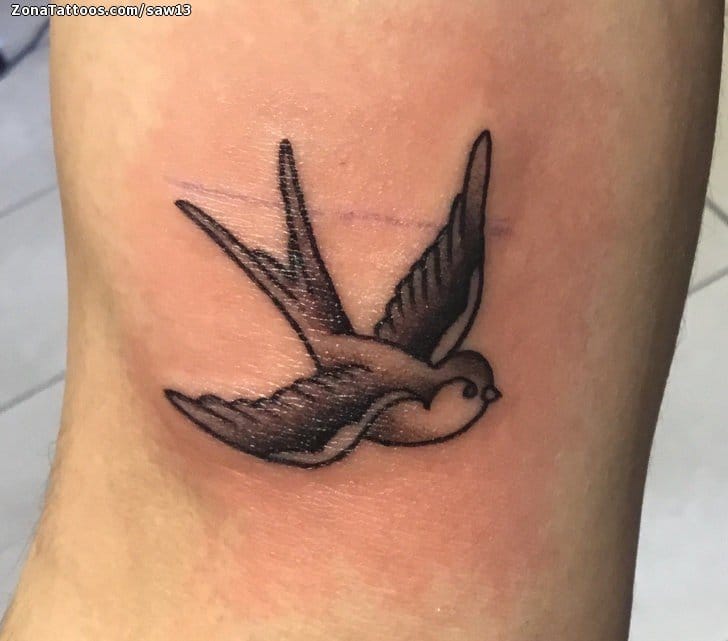 Foto de tatuaje Golondrinas, Aves, Animales