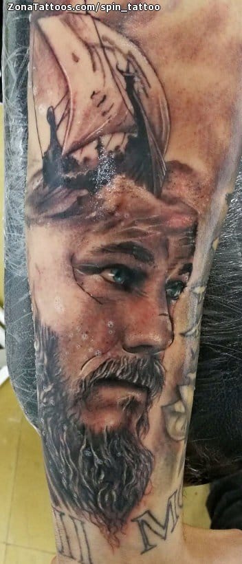 Foto de tatuaje Vikingos, Series de TV, Rostros