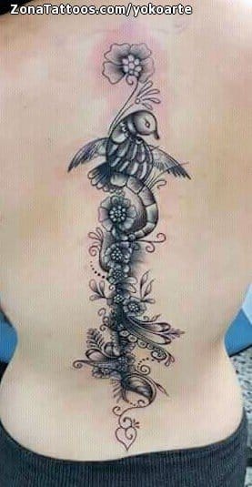 Tattoo photo Spine, Back