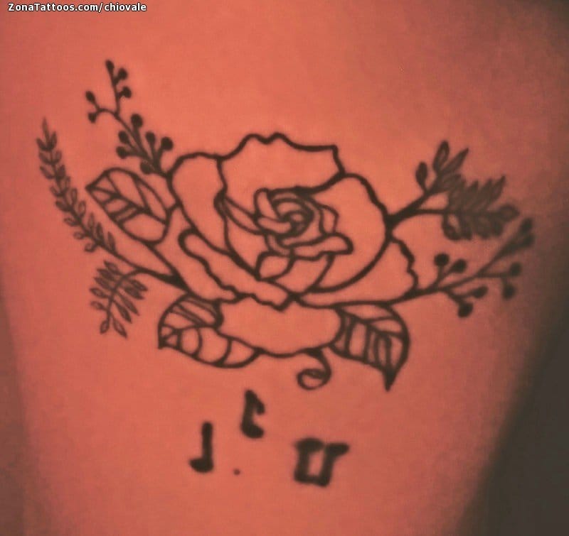 Tattoo photo Roses, Flowers