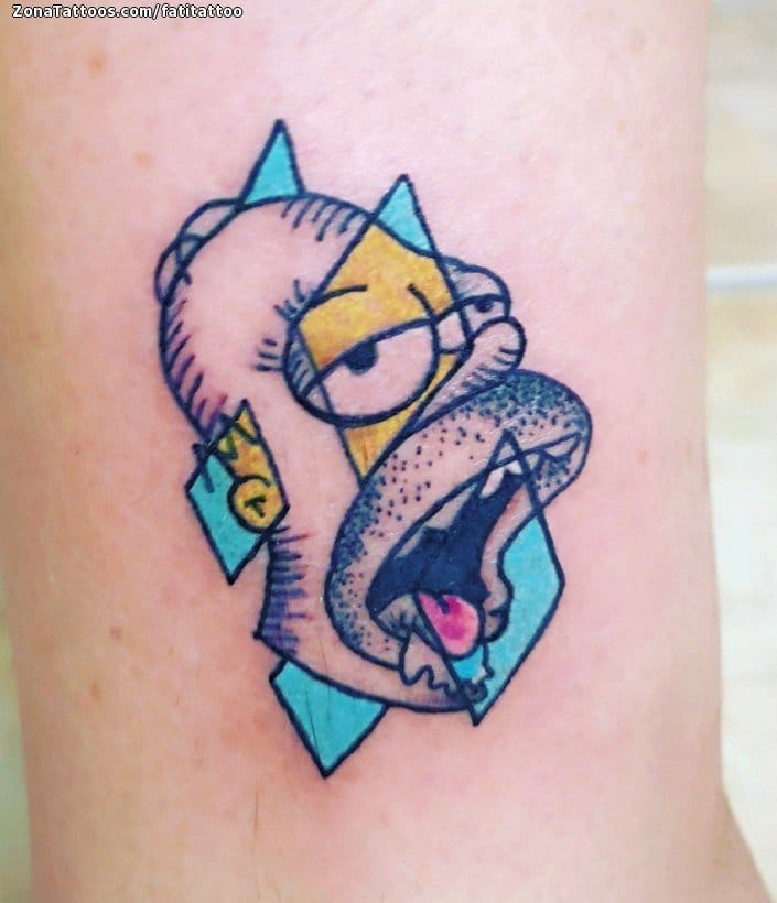 Foto de tatuaje Los Simpson, Series de TV, Pequeños