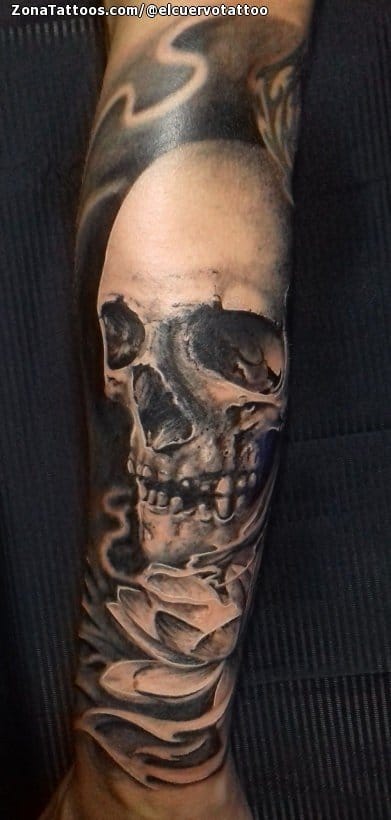 Tattoo photo Skulls, Gothic, Arm