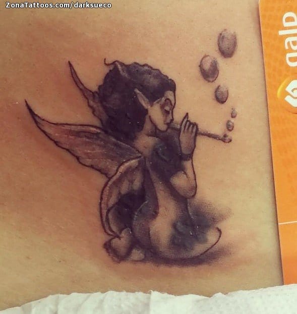 Foto de tatuaje Hadas, Fantasía, Pequeños