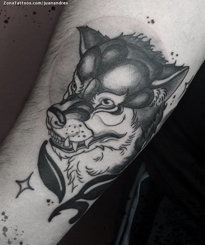 Foto de tatuaje Lobos, Animales