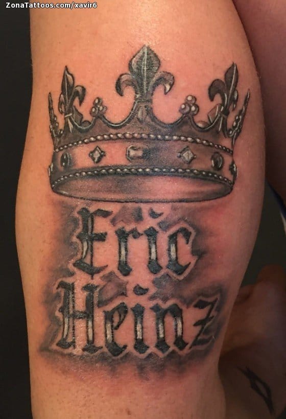 Tattoo photo Crowns, Names