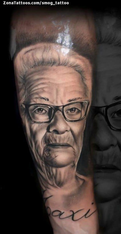 Tattoo photo Portraits, People, Glasses