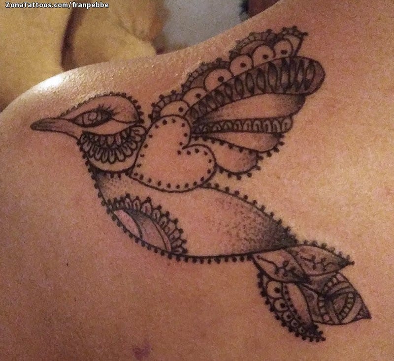 Tattoo of Birds, Animals, Mandalas