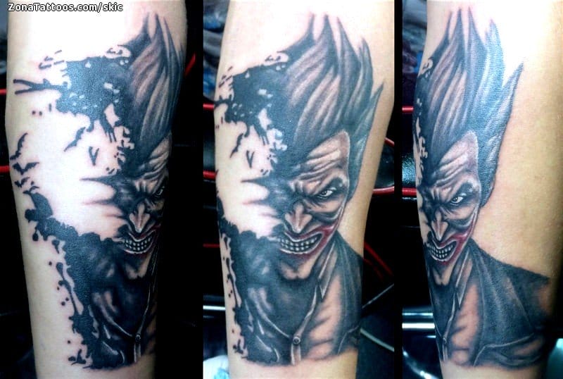 Tattoo photo Joker, Comics