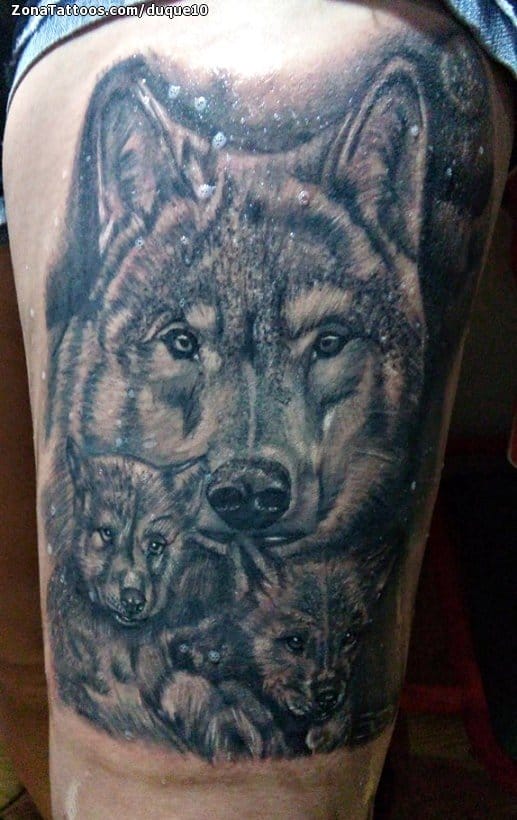 Tattoo photo Wolfs, Animals