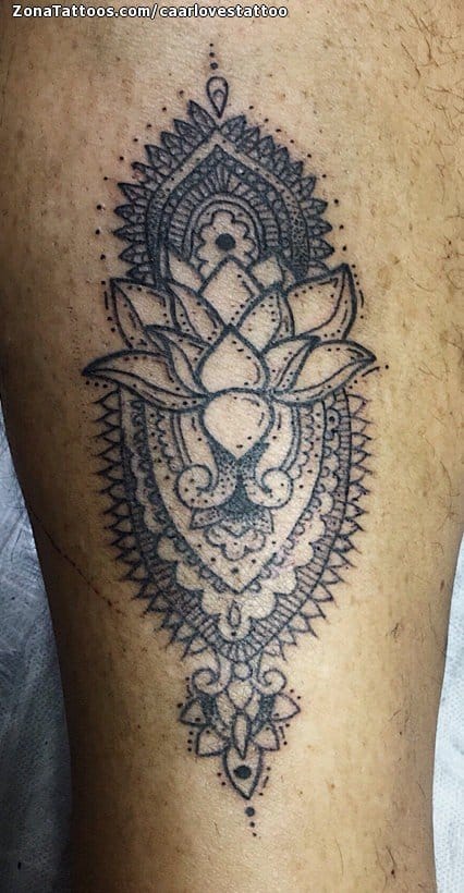 Tattoo photo Mandalas, Lotus