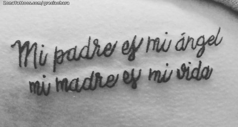 Foto de tatuaje Frases, Letras