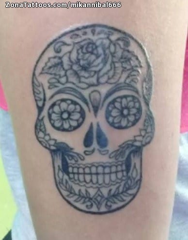 Foto de tatuaje Sugar Skull