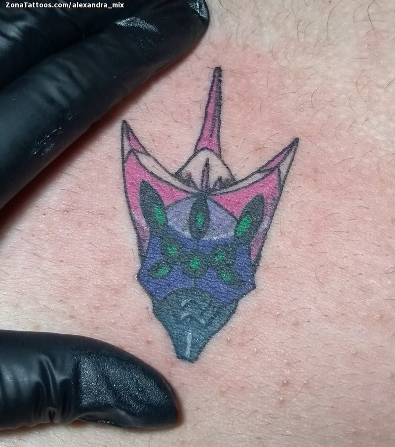 Foto de tatuaje Evangelion, Pequeños, Manga