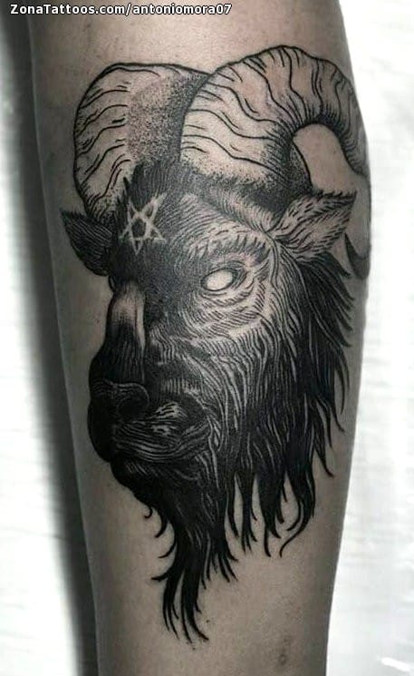 Tattoo photo Rams, Gothic