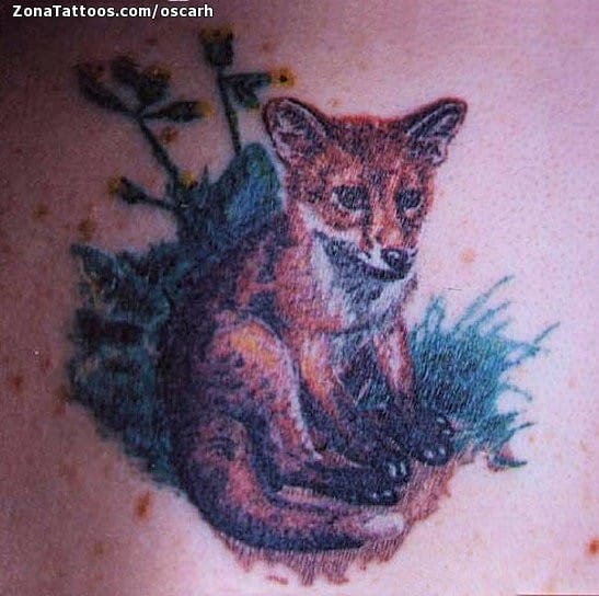 Tattoo photo Foxes, Animals