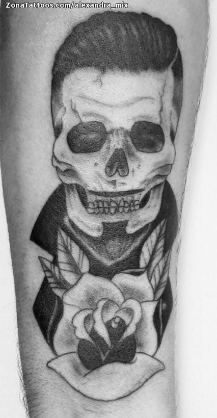 Tattoo photo Skulls, Roses