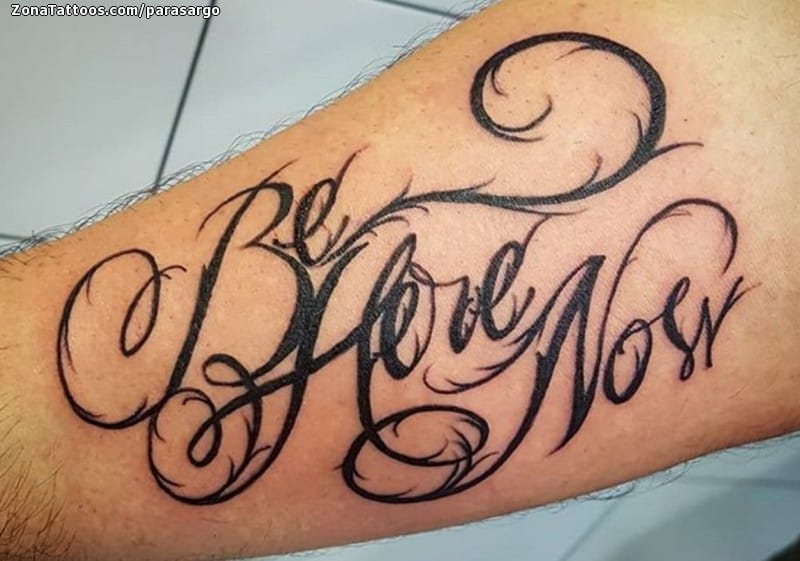 Foto de tatuaje Letras, Frases, Filigranas