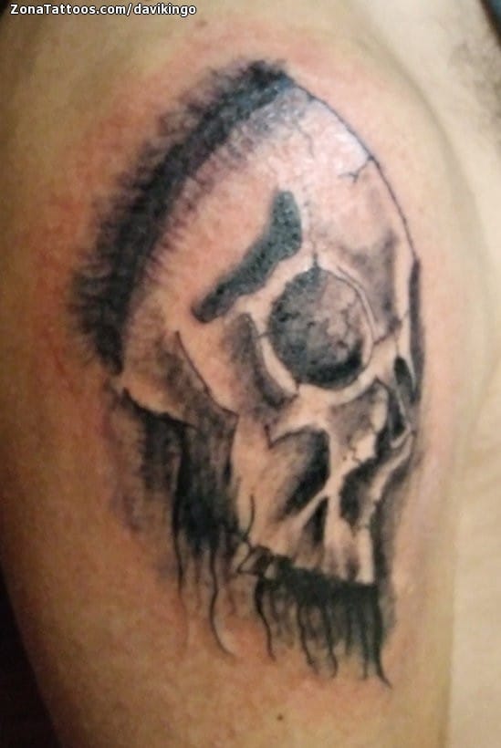 Tattoo photo Skulls, Gothic, Shoulder