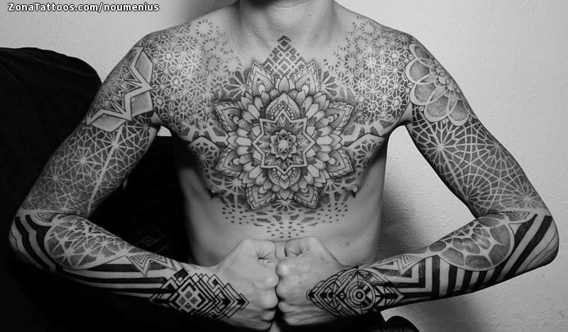 Tattoo photo Geometrics, Mandalas, Chest