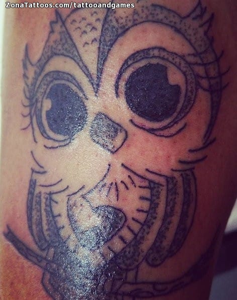 Tattoo photo Owls, Birds, Animals