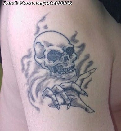 Foto de tatuaje Calaveras, Manos, Góticos