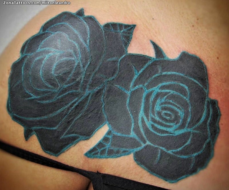 Tattoo photo Roses, Flowers