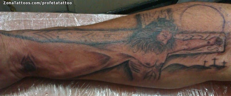 Tatuaje de Cristos, Antebrazo, Religiosos