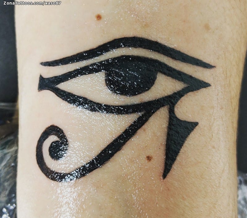 Foto de tatuaje Ojo de Horus, Egipcios