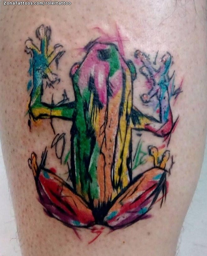 Foto de tatuaje Ranas, Grunge, Animales