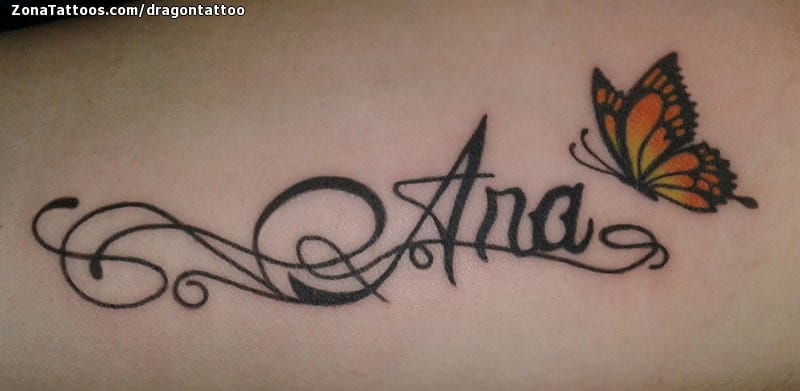 Ana Name Tattoo Designs