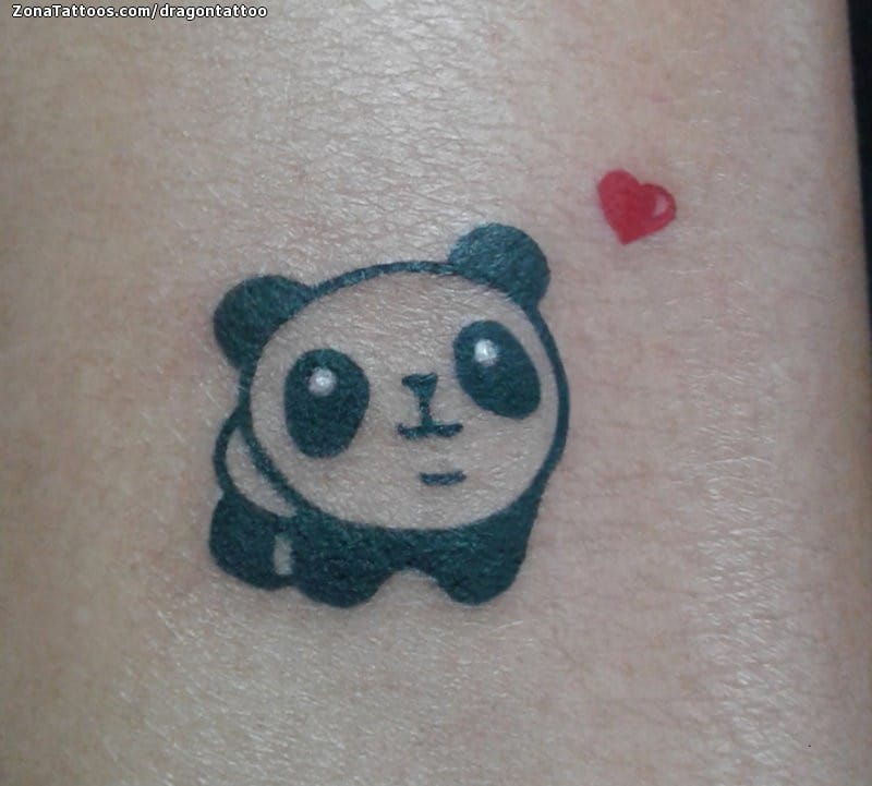 Foto de tatuaje Osos Panda, Pequeños, Animales